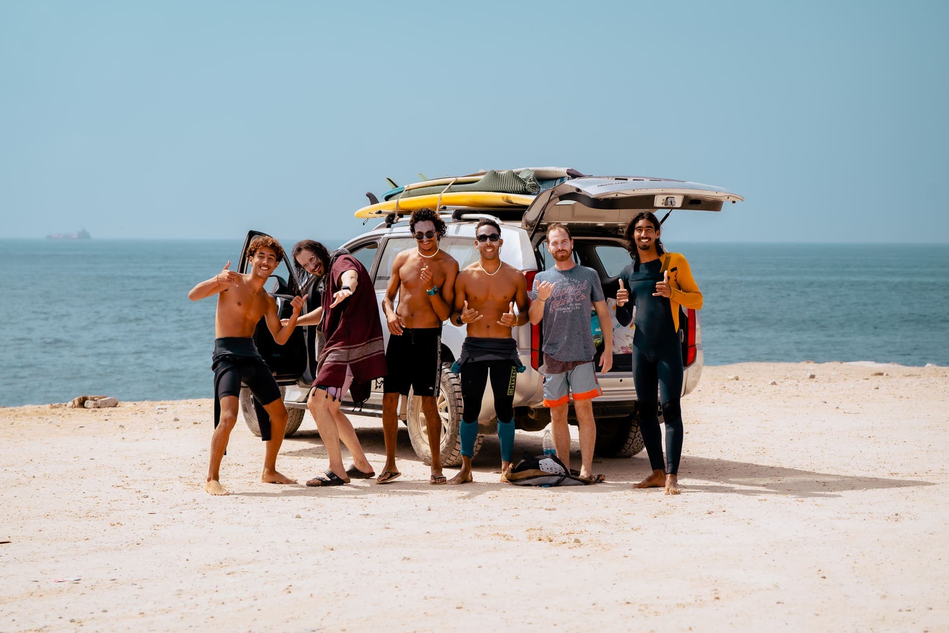 Intermediate and advanced surfers in the lineup